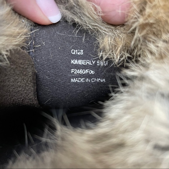 COACH KIMBERLY SIG C WINTER BOOTS-RABBIT FUR TRIM - Picture 7 of 7